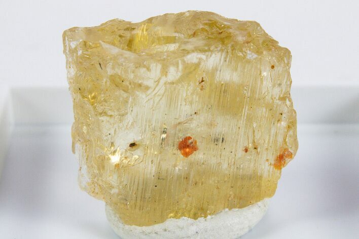 Lustrous Yellow Marialite (Scapolite) Crystal - Tanzania #345751